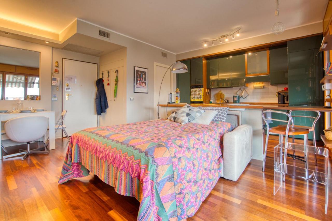 Caseospitali - Casa Di Bibi, Colorato Ed Elegante Bilocale Vicino Al Naviglio Martesana Per 4 Vimodrone Exteriör bild
